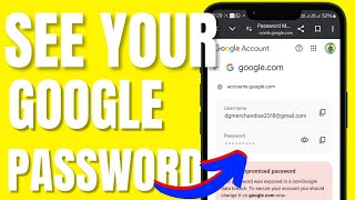 How to See Google Account Password  See Your Saved Password [upl. by Jermayne687]