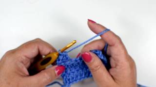 Double Crochet 2 Stitches Together dc2tog Lefthanded [upl. by Petigny665]