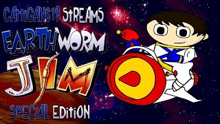 Cattigan619 Streams Earthworm Jim Special Edition amp Sega Megadrive Version [upl. by Yrrol]