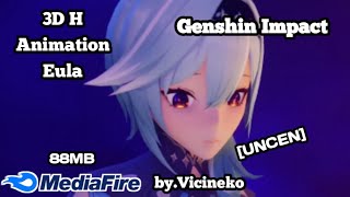 3D Animation Eula x Lawa  Genshin Impact  Uncen  byVicineko  Swordash [upl. by Odraner726]