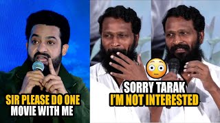 NTR vs Vetrimaaran 😱😱 NTR wants movie with Vetrimaaran but see Vetrimaaran reaction with ntr movie [upl. by Akeenat]