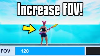 How To INCREASE FOV in Fortnite [upl. by Akiemahs]