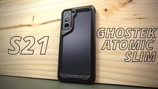 Samsung Galaxy S21 Case Review Ghostek Atomic Slim  Phantom Black [upl. by Niai153]