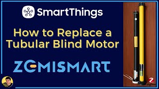 Smart Blind Motor Replacement for Zemismart Zigbee Blind for the SmartThings Hub [upl. by Yursa]