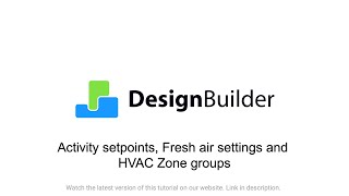 72 Activity setpoints Fresh air settings and HVAC Zone groups [upl. by Whatley18]