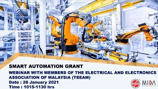 Webinar on the Smart Automation Grant SAG 26 Jan 2020 [upl. by Watkin]