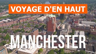 Manchester depuis un drone  Vidéo 4K  Angleterre Manchester den haut [upl. by Ailedroc]