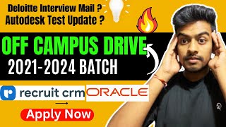 Off Campus Drive For 2024 2023 2022 2021 Batch  Latest Hiring  Internship  Fresher Kn Academy [upl. by Ongineb]