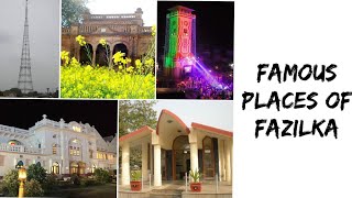 Fazilka Small city Big thingsFamous places of FazilkIndia Pakistan Borderclock TowerA City Tour [upl. by Kroy]