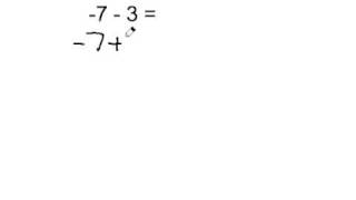 a Negative Integer minus a Positive Integer [upl. by Llekram]