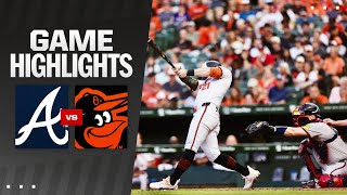 Braves vs Orioles Game Highlights 61124  MLB Highlights [upl. by Jemmy]