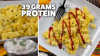 Healthy Scrambled Eggs with Cottage Cheese  Cheap amp Easy [upl. by Lebar]