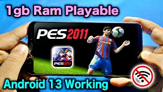 PES 2011 Mobile in 2024  Android 13 PES 11  Leagues Tournaments Playable  PES11 For Android [upl. by Marijo]