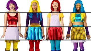 CLOTHING SWITCH UP SUPER POPS ALL MIXED UP OUTFITS CHALLENGE TOTALLY TV [upl. by Itnava]