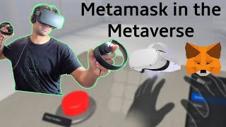 Connecting an Oculus Quest Unity Game to Metamask with FusedVR APIs [upl. by Arnulfo]