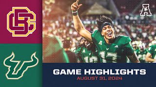 Game Highlights Bethune Cookman vs South Florida August 31 2024 [upl. by Valery]