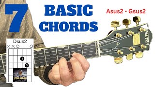 Sus 2 Chords Easy Ways to Play learnguitar guitar [upl. by Ebarta]