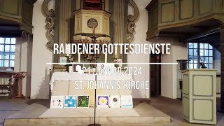 Rahdener Gottesdienste 21 Januar in der St JohannisKirche [upl. by Fabe]