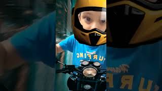 Bike 🏍️shruvik vivaan cute baby babyshorts viral [upl. by Nednyl]