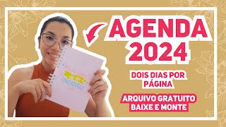 ARQUIVO DE AGENDA 2024 GRATUITO  BAIXE E MONTE [upl. by Ridglea]