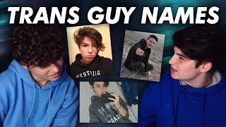 Helping Trans Guys Pick Names ft Jack [upl. by Laureen]