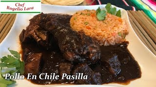 POLLO EN CHILE PASILLA RECETA DELICIOSA [upl. by Nuahsyt232]