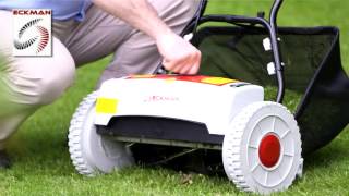 Eckman 24Volt Rechargeable Lawn Mower [upl. by Ebbarta]