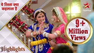 Yeh Rishta Kya Kehlata Hai  Akshara aur Aarohi ne celebrate kiya Gangaur [upl. by Navinod]