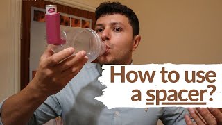 How to use a spacer for your inhaler Volumatic device [upl. by Sucramat]