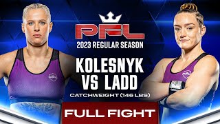 Olena Kolesnyk vs Aspen Ladd  PFL 2 2023 [upl. by Affra]