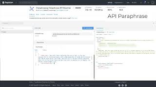 Paraphrase API AI Paraphrasing API Text Rewriter API [upl. by Annoyed]