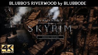 SKYRIM SE MODS  Blubbos Riverwood by BlubboDE  Ultra Modded realistic Next Gen Graphics 4K [upl. by Nelag879]