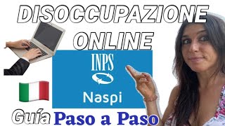 COMO HACER LA DISOCCUPAZIONE ONLINE disoccupazioneONLINE NASPIONLINE argentinosenitalia [upl. by Hanleigh748]