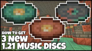 How To Get The 3 NEW 121 MUSIC DISCS In MINECRAFT [upl. by Derdle]