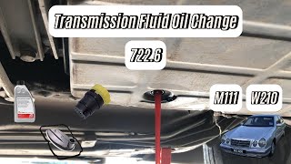 How to ServiceTransmission Oil Change Mercedes W210 M111 7226 [upl. by Minni452]