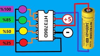 New Idea  Charge Your 37V Batteries Using a Single Chip  Liion Battery Charger  HT3786D 18650 [upl. by Frants592]