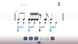 SOLFÈGE RYTHMIQUE  RHYTHMIC SIGHT READING  LESSON 2 [upl. by Aneleve]