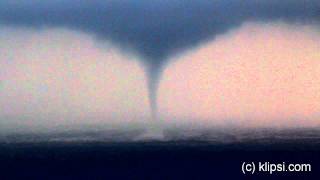 TORNADO WATERSPOUT ITALIA CINQUE TERRE LIGURIA [upl. by Nerraw]