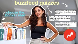 Buzzfeed quizzes choose the books i read  spoiler free reading vlog [upl. by Rapp972]