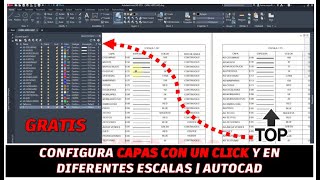 CONFIGURA CAPAS CON UN CLICK EN AUTOCAD  TABLAS DE EXCEL A AUTOCAD  GRATIS HERO ARQ [upl. by Fretwell]