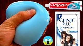 SHAMPOO amp TOOTHPASTE SLIME💦💯 How to make Slime with Clinic Plus Shampoo amp Colgate Toothpaste [upl. by Eiuqcaj]