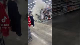 Fire Extinguisher used to extinguish fire at Walmart [upl. by Prescott843]