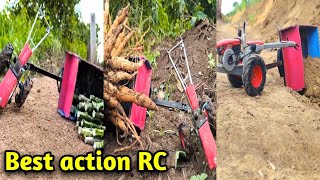 Best action RC Tractor TransportRC Tractor DIYDIY😍 [upl. by Harve]