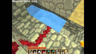 Minecraft tutorial  Creating a leveractivated pitfall trap [upl. by Bronez]