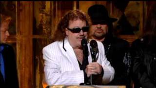 Lynyrd Skynyrd accept award Rock and Roll Hall of Fame inductions 2006 [upl. by Ecad]