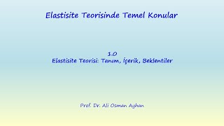 ELASTİSİTE 10 ELASTİSİTE TEORİSİ TANIM İÇERİK BEKLENTİLER [upl. by Desi947]