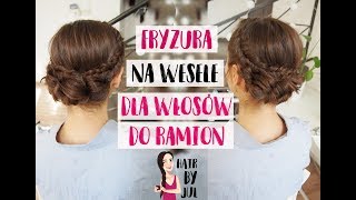 Fryzura na wesele dla włosów do ramion [upl. by Nyad53]