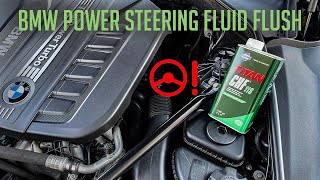 BMW 5er F10F11 Power Steering Fluid Flush DIY [upl. by Jacki]