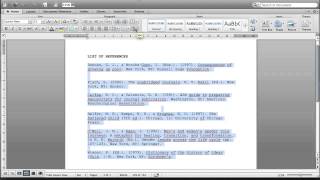 How to sort alphabetically your list of references in Microsoft Word II SARA MORA [upl. by O'Malley229]