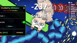 SNAKE IO MOD MENU GOD MODE GAMEPLAY  EPIC SNAKE IO GAMEPLAY  snakeiomodmenu [upl. by Tchao190]